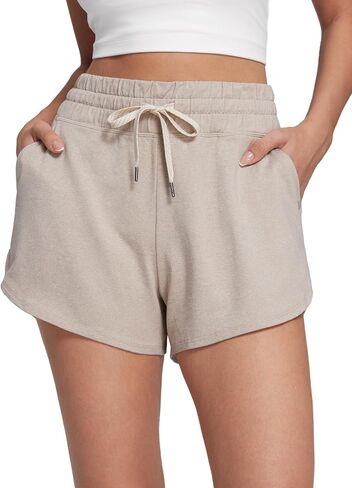CRZ Yoga Cloud Jersey Shorts Women 3 "Dolphin عالية الخصر من أجل صالة رياضية غير رسمية مع جيوب in Saudi Arabia