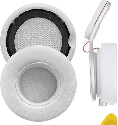 Geekria QuickFit Replacement Ear Pads for Monster Beats MIXR Headphones Ear Cushions, Headset Earpads, Ear Cups Cover Repair Parts (Red) in Saudi Arabia