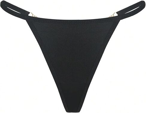 Women's Sparkling Butterfly Chain Underwear Low Rise Cheeky G String Panty in Saudi Arabia