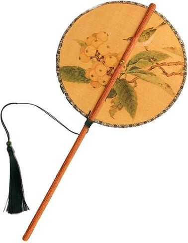 مروحة قابلة للطي للنساء ، يمكن لف مروحة الخصر الكلاسيكية الأنيقة في Redwood Long Classical Fan متنازلًا. in Kuwait