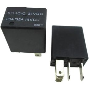 CAR AUTO 24V Relay 871-1C-C 24VDC 871-1C-C-24VDC 8711CC 24VDC DC24V 24V 20A / 35A 5PIN 10PCS/LOT in Saudi Arabia