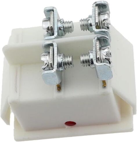 1PCS KCD4 22x28mm جسم أبيض على OFF 16A/250V 4 المسمار دبوس DPST T85 Auto Boat Toggle Switch مع LED 220V in Kuwait