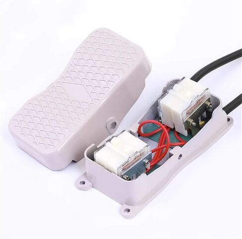 1Pcs Foot Switch Pedal Push Button Controller YDT1-20 101 Reverse with Wire Aluminum Case Double Control Single Three Phase Motor 220 in Saudi Arabia