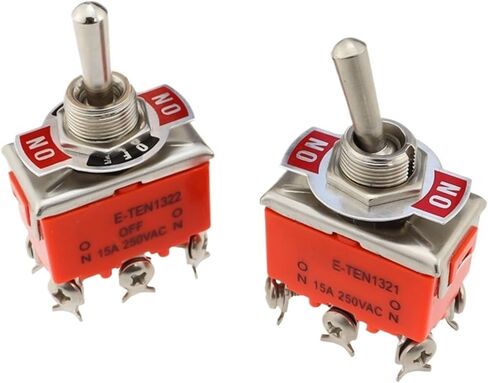 1Pcs Stainless Steel Waterproof Toggle Swith 12V Heavy Duty Toggle Flick Switch ON Off ON Car Metal SPDT SPST P0.05 15A 250V Terminal(Waterproof Cap,1PCS) in Saudi Arabia
