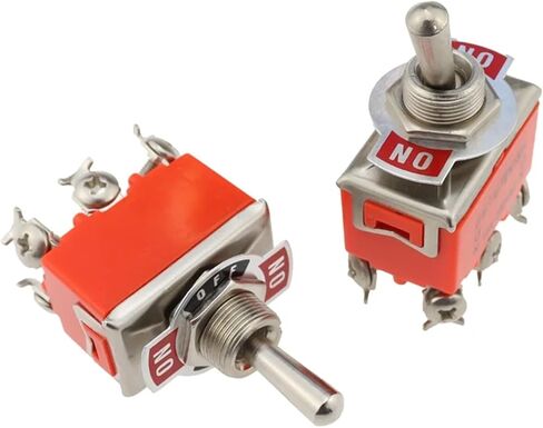 1Pcs Stainless Steel Waterproof Toggle Swith 12V Heavy Duty Toggle Flick Switch ON Off ON Car Metal SPDT SPST P0.05 15A 250V Terminal(Waterproof Cap,1PCS) in Saudi Arabia