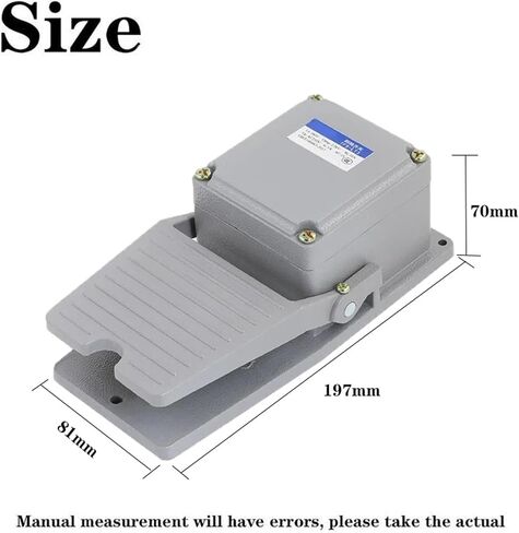 1PCS LT3 Foot Pedal Switch IP44 Machine Tool Accessories Push Button with Aluminum Alloy Shell 3A/AC380V DC220V in Saudi Arabia