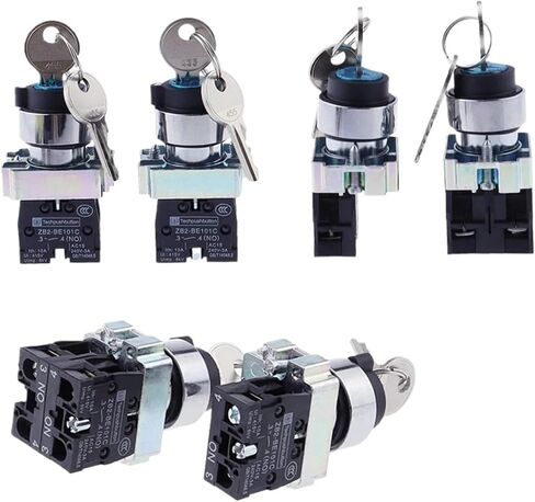 1PCS XB2-BG21 XB2-BG33 XB2-BG53 مفتاح التحكم مفتاح التبديل 1NO/2NO 2/3 موقف القفل الذاتي/إعادة ضبط SELL SELCETR SWITCH 22 مم (XB2-BG33) in Saudi Arabia