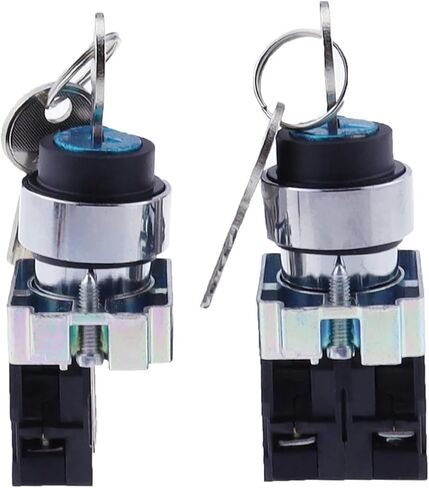 1PCS XB2-BG21 XB2-BG33 XB2-BG53 مفتاح التحكم مفتاح التبديل 1NO/2NO 2/3 موقف القفل الذاتي/إعادة ضبط SELL SELCETR SWITCH 22 مم (XB2-BG33) in Saudi Arabia