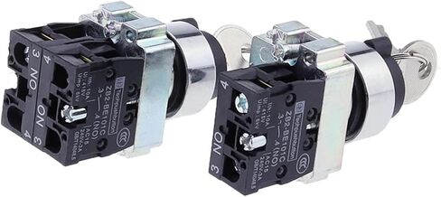 1PCS XB2-BG21 XB2-BG33 XB2-BG53 مفتاح التحكم مفتاح التبديل 1NO/2NO 2/3 موقف القفل الذاتي/إعادة ضبط SELL SELCETR SWITCH 22 مم (XB2-BG33) in Saudi Arabia