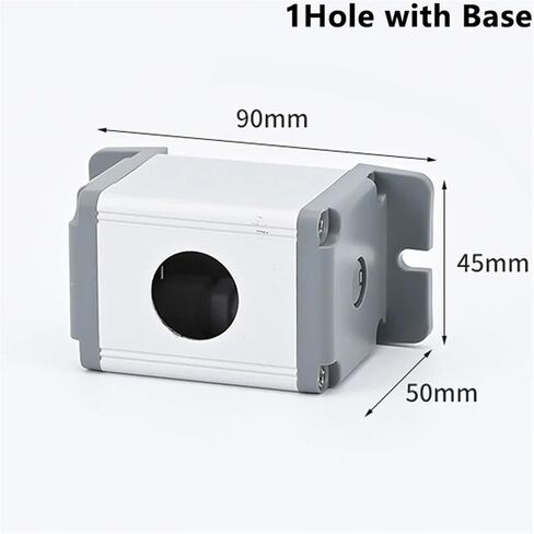 1Pcs 16mm 19mm 22mm Waterproof Aluminium Push Button Switch Box for Metal Buttons Industrial Control Equipment 1 2 3 4 5 6 Hole(Brown,16mm) in Saudi Arabia