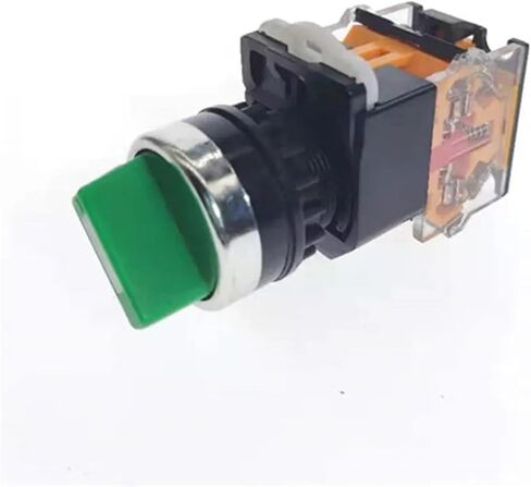 1pcs 22mm Selector مقبض مفتاح الدوراري الإغلاق لحظة 2NO 1NO1NC 2 3 الموضع DPST 10A 400V مفتاح الطاقة على/إيقاف اللون الأخضر الأحمر (2NO ، ON-OFF_SESH-LOCKING) in Saudi Arabia