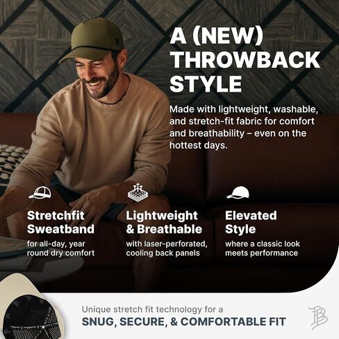 Branded Bills Hardworking PVC Curved 5 Panel Rope, Snapback Closure, Lightweight, Comfortable Baseball Cap in Kuwait