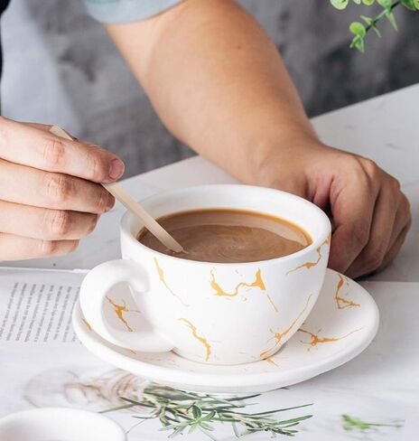 1000 قطعة من أعواد تقليب القهوة الخشبية للاستعمال مرة واحدة، أدوات تقليب الورق بشكل فردي، أدوات تقليب القهوة والشاي والمشروبات، 5.5 بوصة، 140 مم in Kuwait