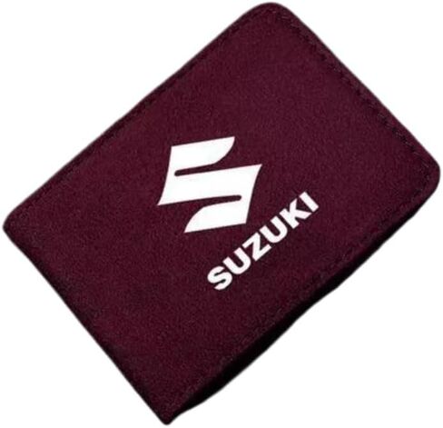 حامل رخصة قيادة الجلود لـ Suzuki Ignis 2016 2017 2018 2019 2020 2021 2022 ، حماية النافذة ، وملحقات السيارات ، ومحفظة بطاقة السيارة ، وحامل بطاقة الائتمان ، والبني in Kuwait