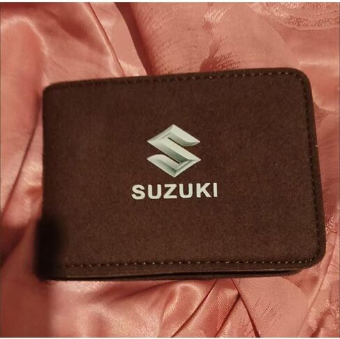 حامل رخصة قيادة الجلود ل Suzuki SX4 2006 2007 2008 2008 2010 2011 ، Slim ، حماية النوافذ ، وملحقات السيارات ، محفظة حامل بطاقة السيارة ، حامل بطاقة الائتمان ، الأحمر in Kuwait