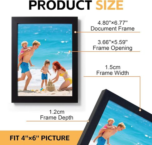 مجموعة إطارات صور مقاس 12 × 12 بوصة مكونة من 3 قطع، عرض الصور مقاس 8 × 8 بوصة مع حصيرة أو 12 × 12 بوصة بدون حصيرة، إطار صورة مع حبيبات خشبية سوداء للتركيب على الحائط أو عرض سطح الطاولة in Saudi Arabia