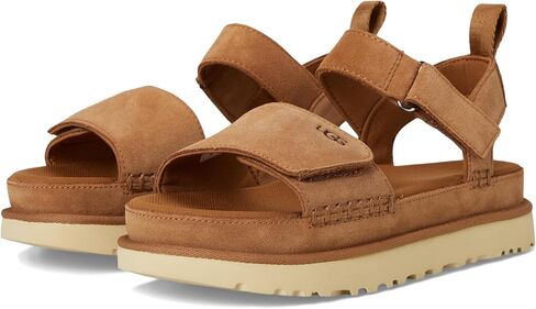 UGG Women's GOLDENSTAR Flat Sandal, Jasmine Leather, 12 in Saudi Arabia