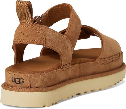 UGG Women's GOLDENSTAR Flat Sandal, Jasmine Leather, 12 in Saudi Arabia