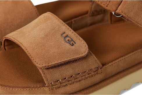 UGG Women's GOLDENSTAR Flat Sandal, Jasmine Leather, 12 in Saudi Arabia