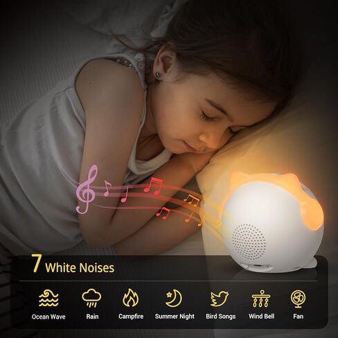 Sleep Training Clock, Kids Alarm Clock with Night Light & Nap Timer, Time to Wake Alarm Clock for Kids, Children's Sleep Trainer, Kids Wake Up Light, Sleep Sound Machine in Saudi Arabia