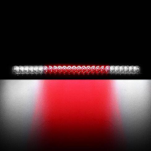 High Mount 3rd Stop Light Compatible with 2004-2015 Nissan Titan, 2005-2016 Nissan Frontier Third Center Cargo Reverse Rear LED Brake Light Bar Taillight (Black Smoke) in Kuwait