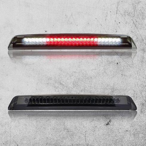 High Mount 3rd Stop Light Compatible with 2004-2015 Nissan Titan, 2005-2016 Nissan Frontier Third Center Cargo Reverse Rear LED Brake Light Bar Taillight (Black Smoke) in Kuwait