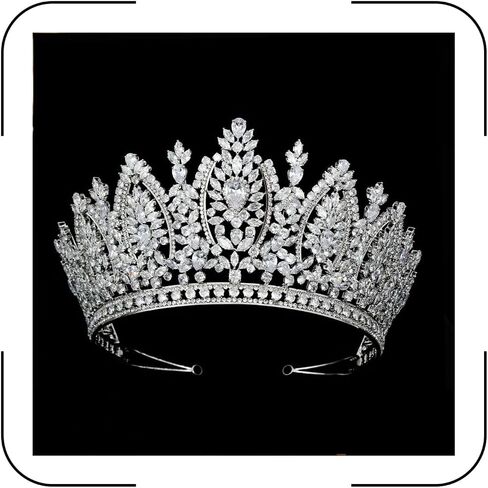 QXMYOOو كبيرة الزفاف تيجان الزركونيا مكعب الحلو 16 عيد ميلاد حفلة موسيقية quinceanera tiaras للنساء CZ CRYSTAL BRIDALSES in Kuwait