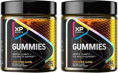 الأداء الرياضي ، الدعم العقلي لصحة العيون ، نكهة الحامض ، النكهة الحامضة ، التركيز المعرفي ورعاية الرؤية ، 80 Gummies in Kuwait