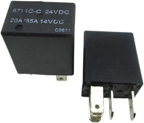 Car Auto 24V Relay 871-1C-C 24VDC 871-1C-C-24VDC 8711CC 24VDC DC24V 24V 20A / 35A 5PIN 10PCS / LOT in Saudi Arabia