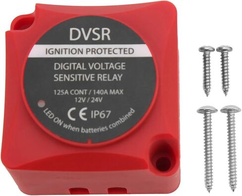 VSR عزل VSR الجهد الجهد الحساس ترحيل VSR عزل البطارية 12V/24V 140A مع منفذ مؤشر LED لسيارات ATV UTV RVS in Saudi Arabia