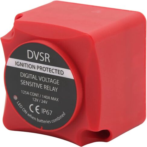 VSR عزل VSR الجهد الجهد الحساس ترحيل VSR عزل البطارية 12V/24V 140A مع منفذ مؤشر LED لسيارات ATV UTV RVS in Saudi Arabia