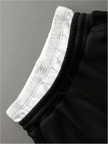 OYOANGLE Men's Straight Leg Sweatpants Y2K Double Waisted Thermal Athletic Gym Workout Pants in Saudi Arabia