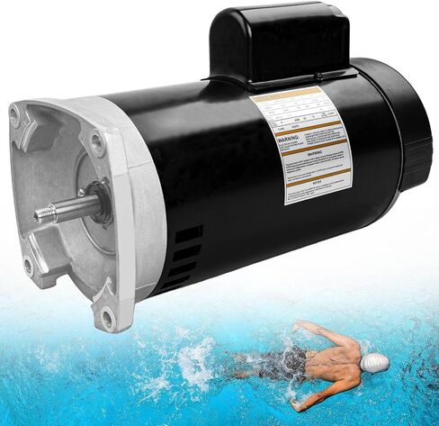 B2853 Pool Pump Motor,1HP | 115/230V | 56Y Frame | 3450 RPM | 6.5/13.0 Max Amps,Compatible with Sta-Rite,Hydro-Tech,Premier,Aquaflo,Red Jacket,Sears,Pac Fab and AO Smith Century Pumps in Saudi Arabia