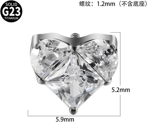 14g G23 Titanium Hypoallergenic Cubic Zirconia Butterfly Dermal Anchor Tops and Base Microdermals Jewelry for Body Piercing in Kuwait