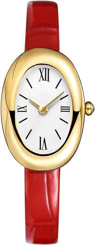MASTOP Bracelet Watch for Women - Elegant 24mm Oval Dial Bangle Watch - Gold Jewelry Style Quartz Wristwatch - Gift for Her in Saudi Arabia