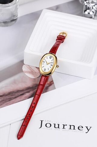 MASTOP Bracelet Watch for Women - Elegant 24mm Oval Dial Bangle Watch - Gold Jewelry Style Quartz Wristwatch - Gift for Her in Saudi Arabia
