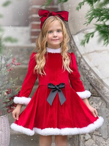 Girls Holiday Christmas Tutu Dress Santa Princess Long Sleeve Tiered Tulle Dress for Xmas Party 2-10 Years (Christmas Tree, 8 Years) in Saudi Arabia