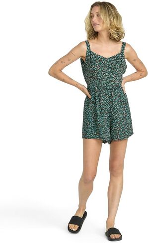 Volcom Womens Here Kitty Romper-أشرطة ربطة عنق قابلة للتخصيص ، شورتات قصيرة لعوب للراحة والأناقة المستوحاة in Saudi Arabia