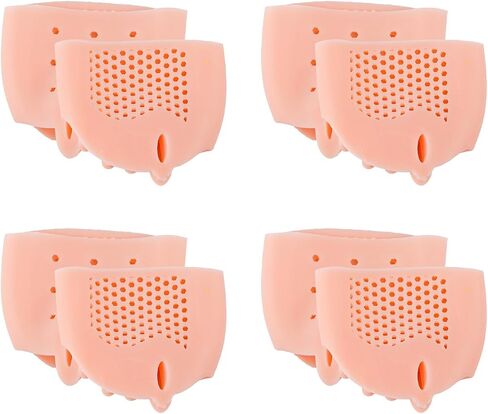 4pcs Toe Separators,Ball of Foot Cushion Pads,Soft Comfort Silicone Toe Spacers Skin Color Dividers with Breathable Holes Foot Cushion Reusable Tool for Men Women in Saudi Arabia