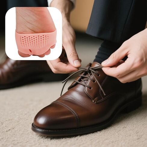 4pcs Toe Separators,Ball of Foot Cushion Pads,Soft Comfort Silicone Toe Spacers Skin Color Dividers with Breathable Holes Foot Cushion Reusable Tool for Men Women in Saudi Arabia