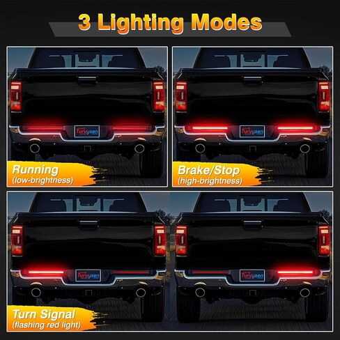15 Inch LED Trailer Tail Brake Light Strips, 2 Pcs Universal Red Turn Signal Running Lights Bar, DC 12V Aluminum Brake Tail Light for Trailer Truck Camper Minivans Pickup RV in Kuwait