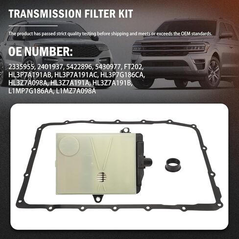 10R80 Ten Speed Transmission Filter Kit For Mustang Expedition Explorer F150 Ranger Transit 150 250 350, Navigator Aviator Replaces FT202 HL3Z7A098A HL3P7G186CA L1MZ7A098A in Saudi Arabia