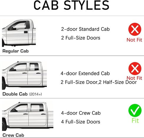 Lightronic WV94133 Outside Mount Side Window Deflectors Visors Vent Rain Guards, Dark Smoke, 4-Pieces Set, Fits 2004-2012 Chevrolet Colorado & GMC Canyon, Crew Cab in Saudi Arabia