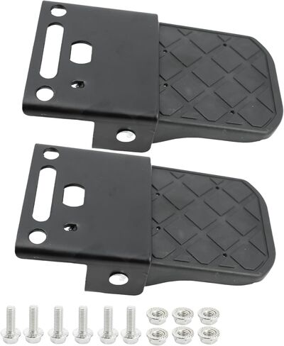 Pairs Metal and Non-Slip Tread ATV Foot Rests for Four Wheeler Rear Passenger Foot Peg Universal ATV Replacement for Polaris Sportsman Scrambler in Saudi Arabia