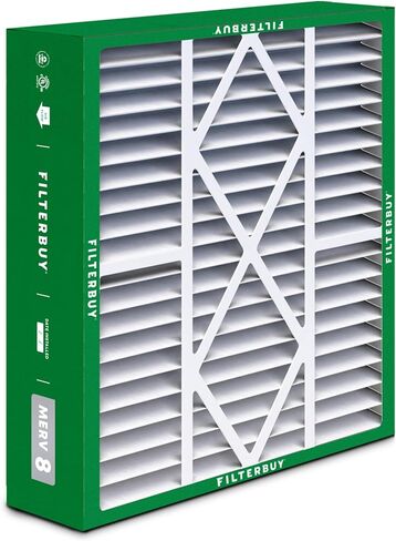 فلتر هواء Filterbuy 22x24x5 MERV 8 Dust Defense (عبوة من قطعتين)، استبدال مرشحات هواء فرن HVAC AC المطوية لـ Amana وGoodman (الحجم الفعلي: 22.06 × 23.94 × 5.25 بوصة) in Kuwait