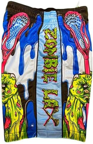 Flow Society Boys Zombie Lax Athletic Shorts Black - Lacrosse - Gym - Athletic Shorts in Saudi Arabia