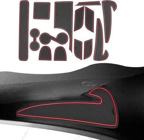 SXCY for 2024 2025 Hyundai Kona Accessories حامل كأس CUP إدراج بطانة 2025 KONA SLOT SLOT SLOT SLOT 2025 KONA Accessories Eserts Liner (Black ، 2024+ KONA GAS W/COMPLE-BUTTON) in Kuwait