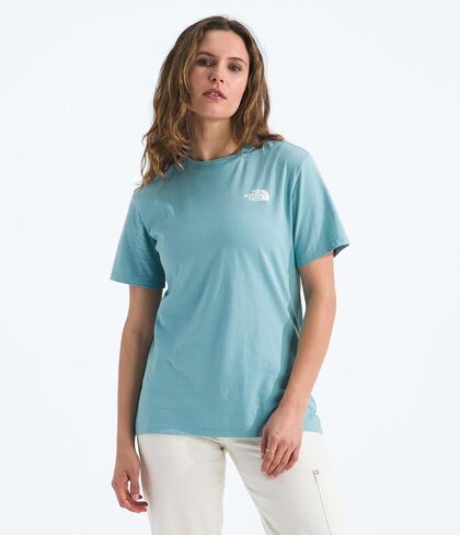 THE NORTH FACE Women's Evolution Edge of Light Box NSE Short-Sleeve Tee | Regular Fit Cotton Shirt with Logo Graphic in Saudi Arabia