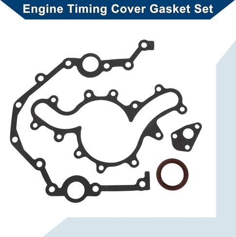 غلاف توقيت محرك مجموعة طوقا TCS45291 لفورد لـ Ranger 1990-2000 Cover Cover Cover Gasket Long-Unding Sealing Metal 1 مجموعة أسود in Kuwait