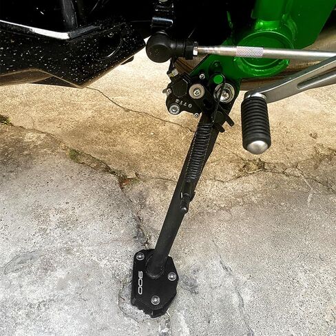 CNC Motorcycle Kickstand Pad Foot Side Stand Extension Support Plate Pad Compatible with 2025 Z900 RS SE Z 900 Z900RS Z900SE 2017-2023 2024 2025 (Black) in Saudi Arabia